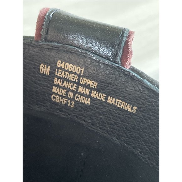 ISOLA 6406001 Women's Bootie Western Ankle Boots Black Red Leather Size 6 - Picture 7 of 12